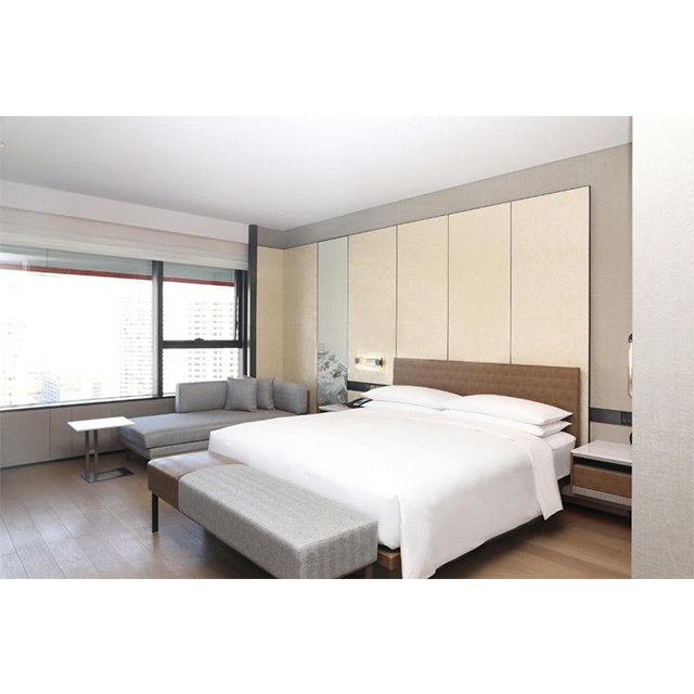 Simple hotel bedroom furniture set foshan hotel room furniture set