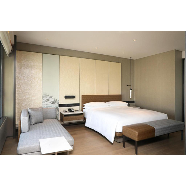 Simple hotel bedroom furniture set foshan hotel room furniture set