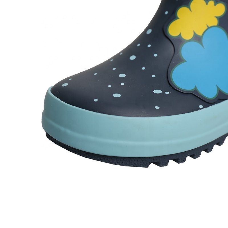 Custom waterproof astro boot children rubber rain shoes boys girls shoe rocket Children's rain boots