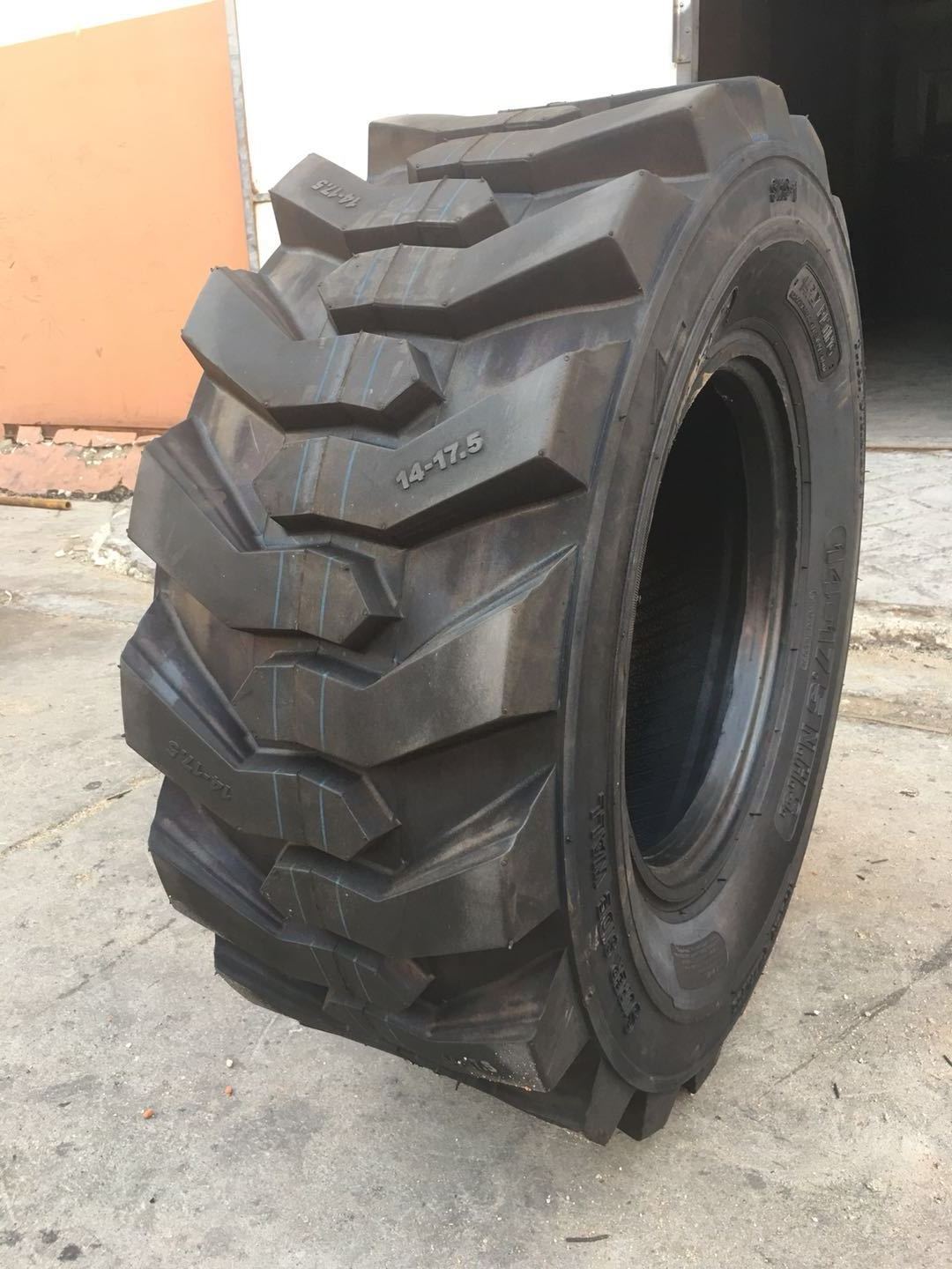 High Quality bias  industrial tire 11L-16 14-17.5 15-19.5 Skid Steer Tires For Bobcat Loader with SKS-1 pattern