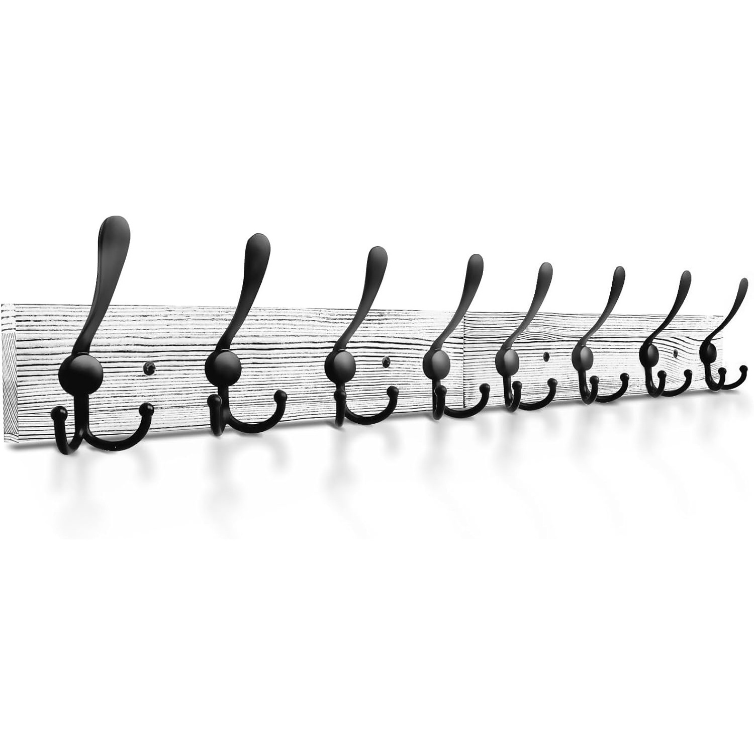 Wooden Hanger Coat Hanger Accordion Wall Mounted Pine Hook, Retractable Nails -Hanging Coats, Jackets, Hats, Belts, Towels, Mugs