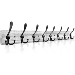 Wooden Hanger Coat Hanger Accordion Wall Mounted Pine Hook, Retractable Nails -Hanging Coats, Jackets, Hats, Belts, Towels, Mugs