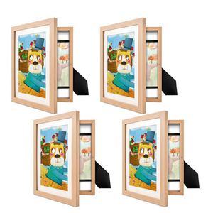 2023 Kids Art Frame A4 Front Opening Changeable Art Frame Picture Artwork Display Storage Frames for Children Drawing Crafting