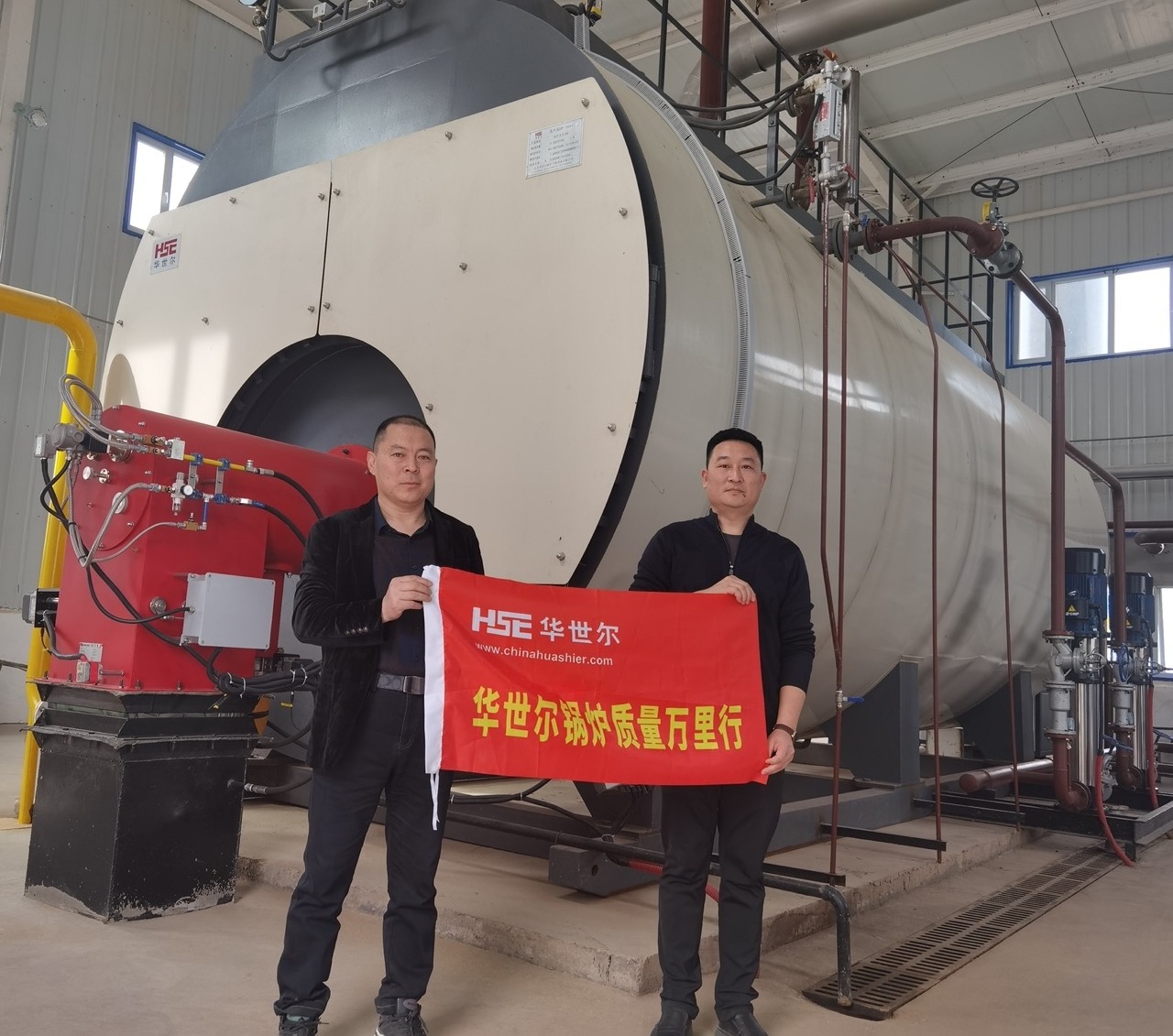 Horizontal Fire Tube Three-pass steam generator boiler  Center Heating Source Industrial boiler manufacturer   gas steam boiler