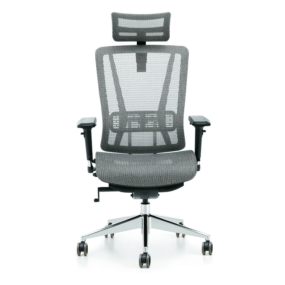 Vaseat High-End Executive Ergonomic Armchair Modern Design with Adjustable Headrest Full Mesh Metal Fabric Swivel Office Chair