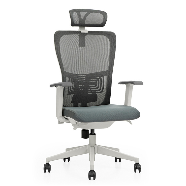 anji fabric malaysia heavy duty netted high back rotate mesh ergonomic moveable office chair headrest China manufacturers