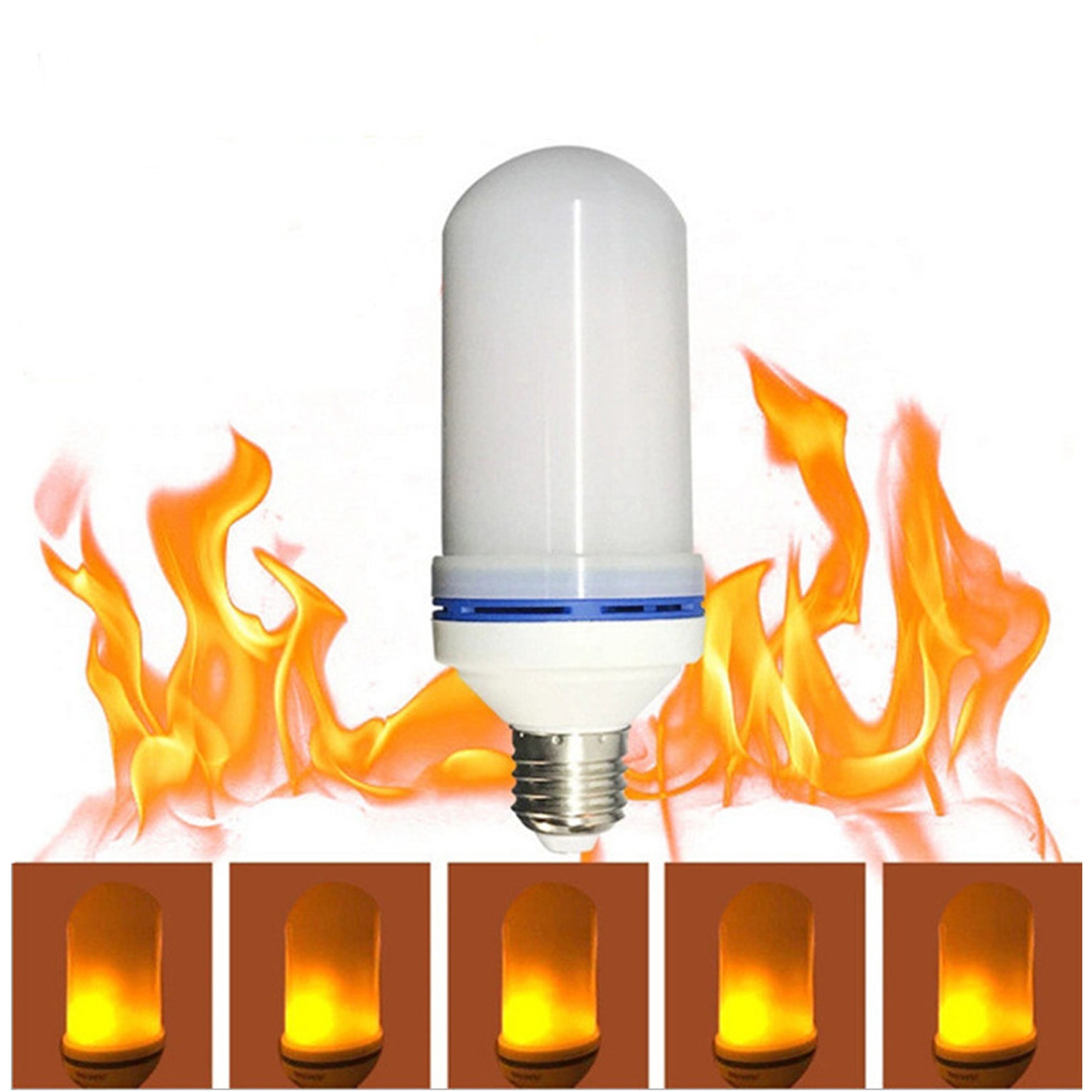 Full Model E27 E26 E14 E12 Flame Bulb 85-265V LED Flame Effect Fire Light Bulbs Flickering Emulation Decor LED Lamp