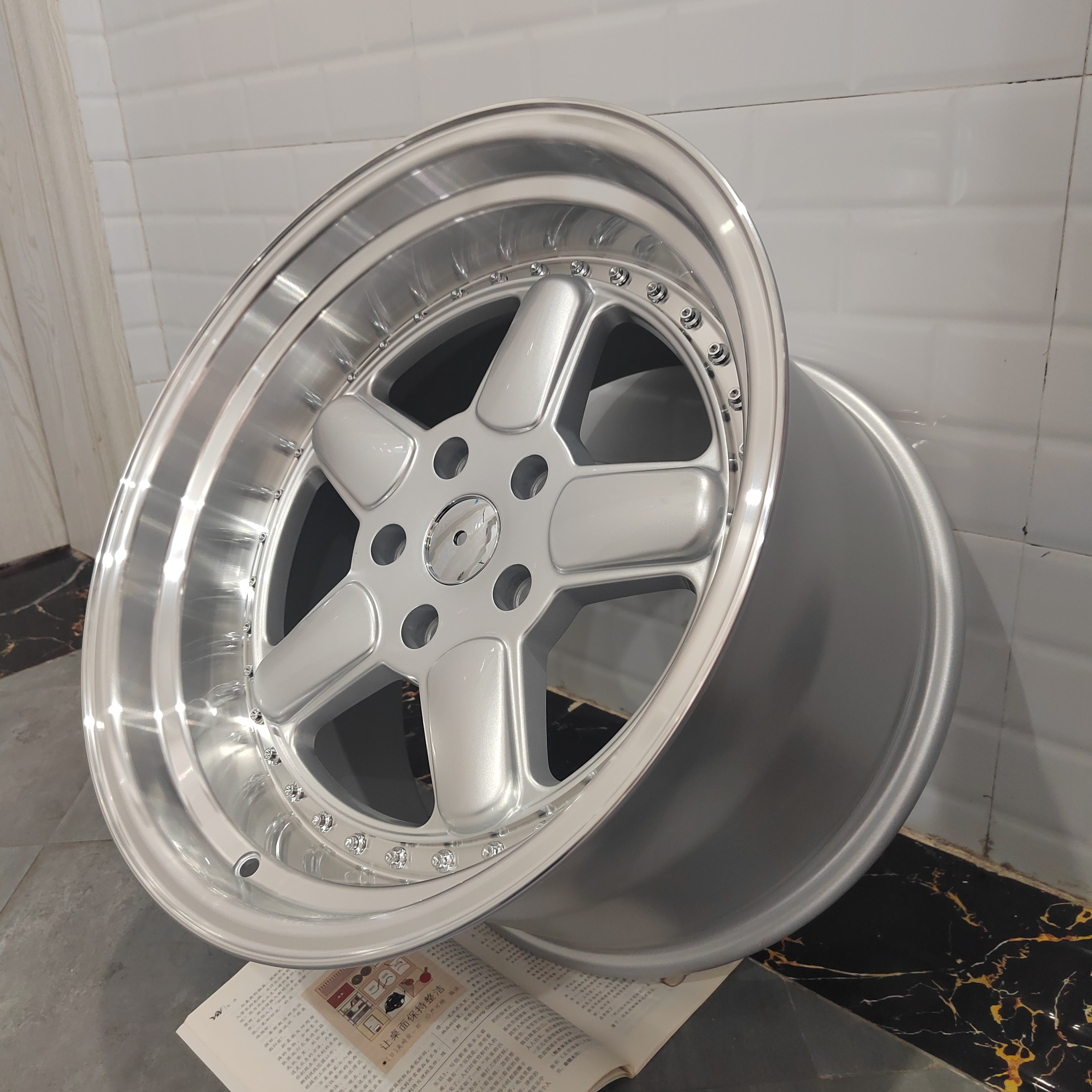 Aluminum Alloy Car Rims 18 Inches 5x120 PCD 5 holes deep dish passenger rims Car Wheels For BMW