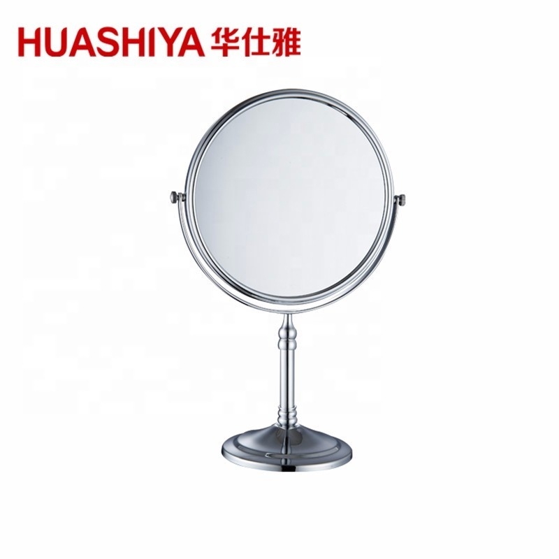 HSY4001 6inch double sided standing table bathroom magnifying cosmetic makeup mirror