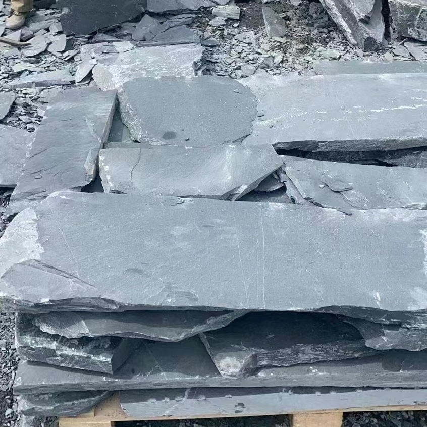 Natural Grey wall slate flexible waterproof slate wall tiles slate wall panel stone culture flexible brick for exterior tiles