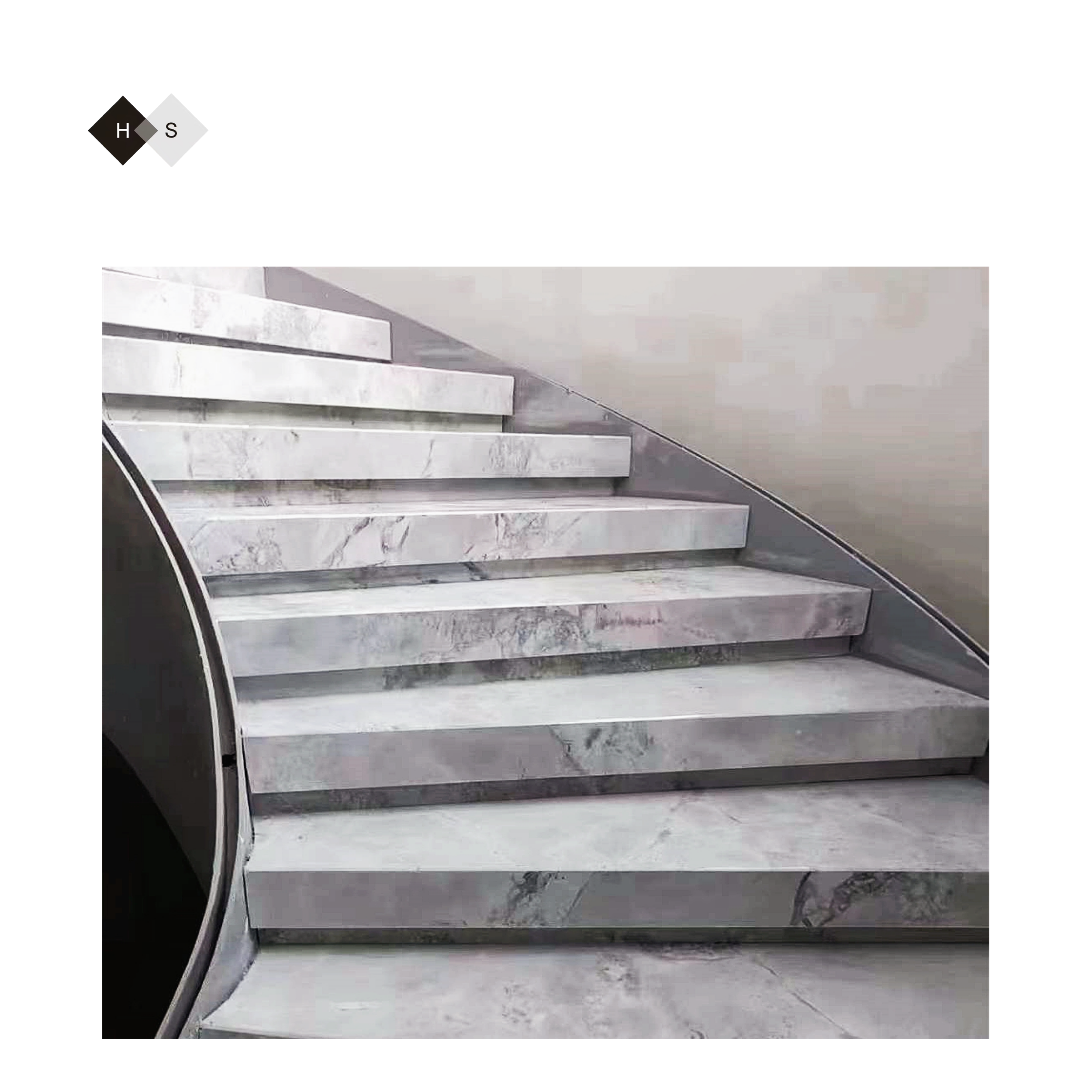 Factory Price Brazilian Marmo Calacatta Grey marble stone veneer sheets floor marble tile slab natural stone stair treads