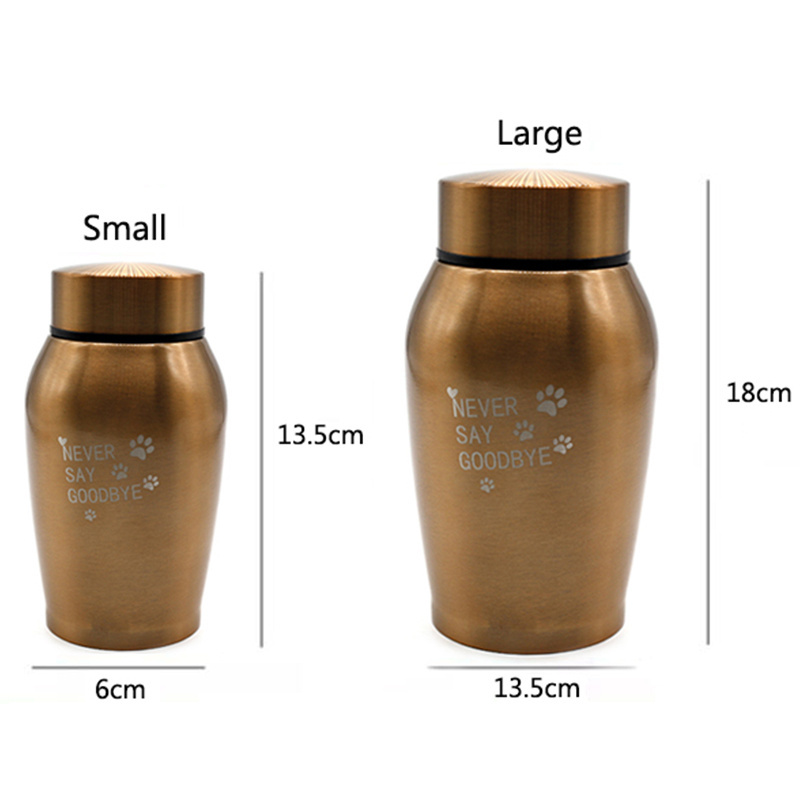 Custom Aluminum CNC Machining Part sealed metal memorial cans Pet Cremation Urn Cat Dog Memorial Urn for Ashes