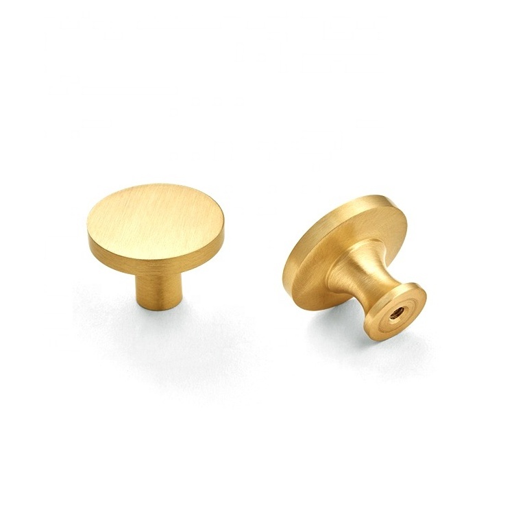 cabinet solid  knobs brass handle Drawer cabinet pulls and knobs