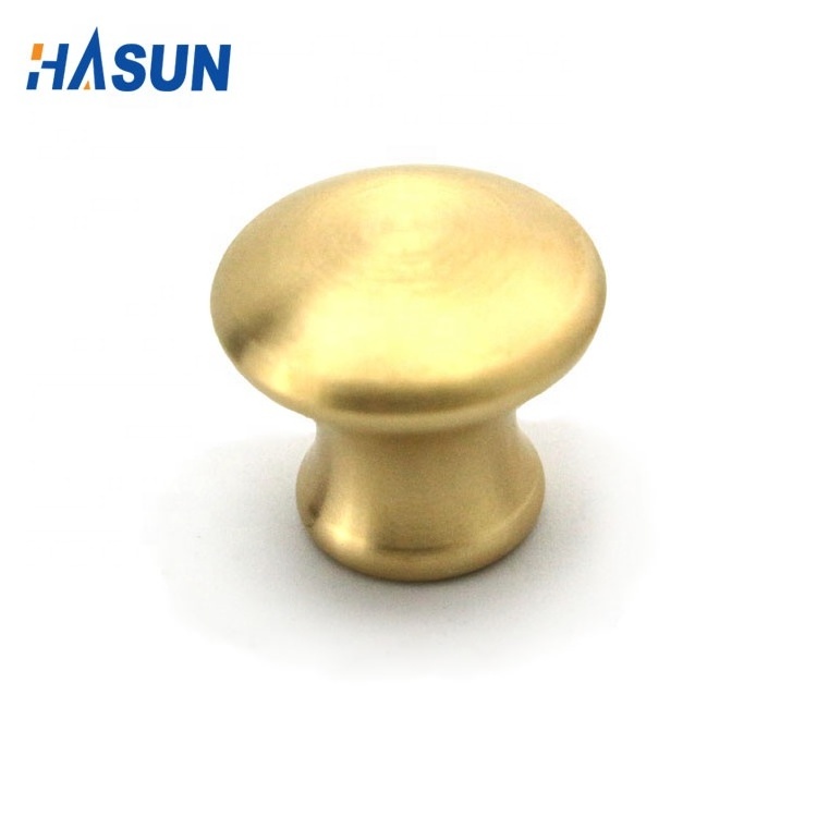 Custom Cheap Drawer cabinet solid Brass Handle And Round brass  knob