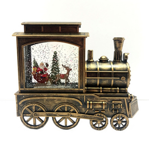 Hot Style Christmas Gift Christmas Light Train water globe lantern snow lantern for Kids