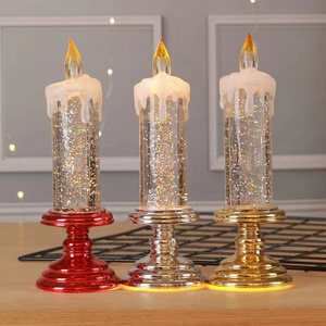 Led Candle Christmas New Flame Led Candles Real Flameless Wax Battery Operated Home Decor Led Taper Candle