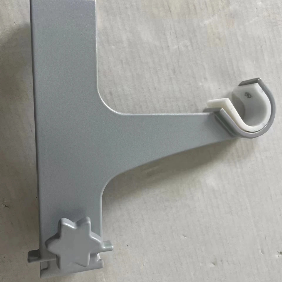 Curtain Rod Bracket Heavy Duty Hooks Holders sliver Single Curtain Drapery Rod Hanger Support