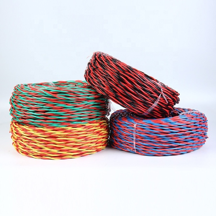 Rvs Double Pvc Insulation Flexible Conductor Twisted Fire Alarm Cable Twin Cable Wires electric wire