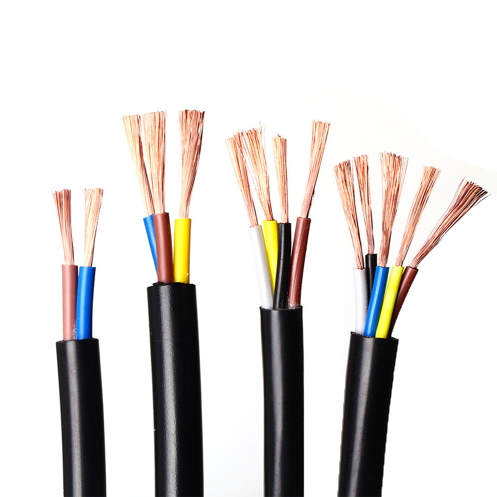 Wholesale Multicore Royal Cord 2 3 4 5 Core Wire Cable 0.75mm 1.5mm 2.5mm 4mm 16mm 50mm 95mm Flexible Copper electric wire Cable