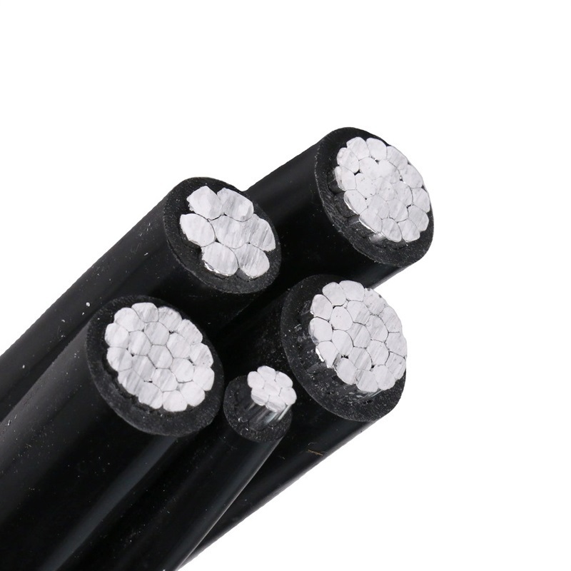 Electric 0.6/1kv Duplex Service Drop Cable XLPE PE PVC Triplex/Quadruplex Aluminum Conductor Overhead Aerial Bunched Wire