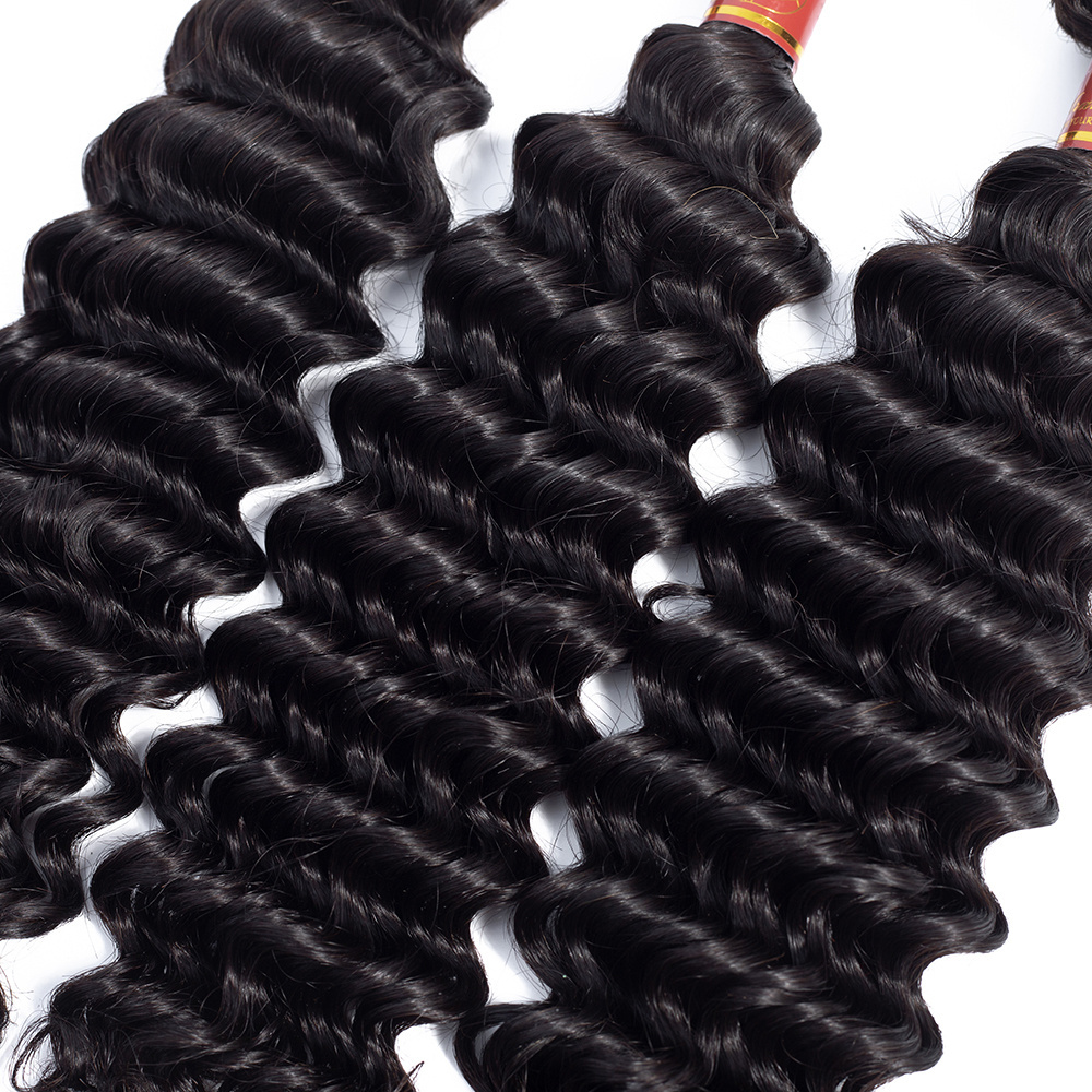 Cuticle Aligned Mink 18 Inch Brazilian Loose Kinky Deep Water Wave Hair Weave ,Deep Wave Indian Hair Extension