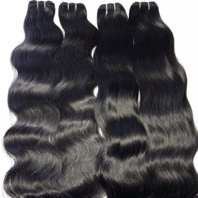 100% Real Natural Raw Indian Curly Hair,15a Grade Body Wave Virgin Human Hair Bundles