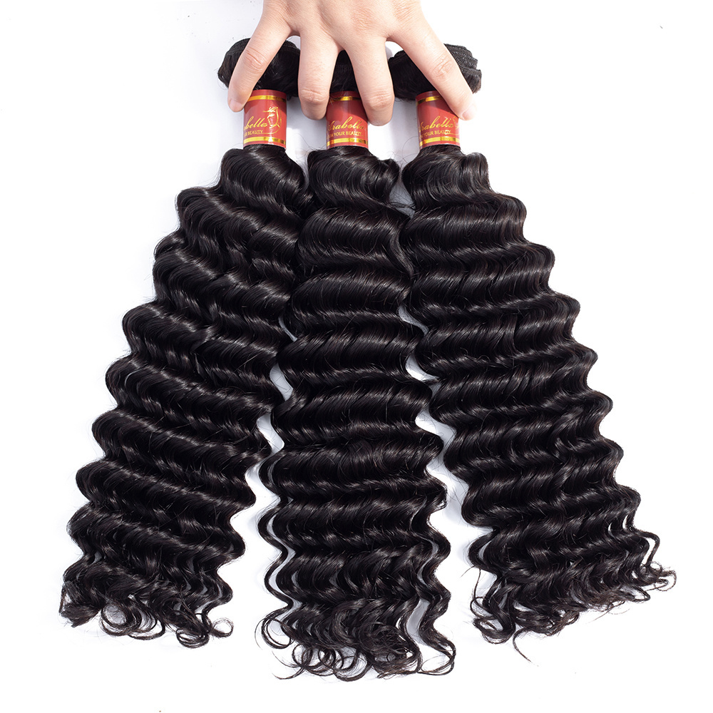 Cuticle Aligned Mink 18 Inch Brazilian Loose Kinky Deep Water Wave Hair Weave ,Deep Wave Indian Hair Extension