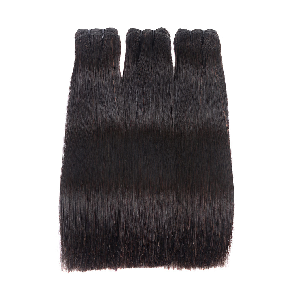 Cheap Silky Straight Double Drawn 100% Virgin Vietnamese Human Hair, Super Double Drawn Indian Remy Hair Extensions