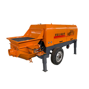 Portable Mini Diesel Concrete Pump Trailer Concrete Pump Machine With Mixer