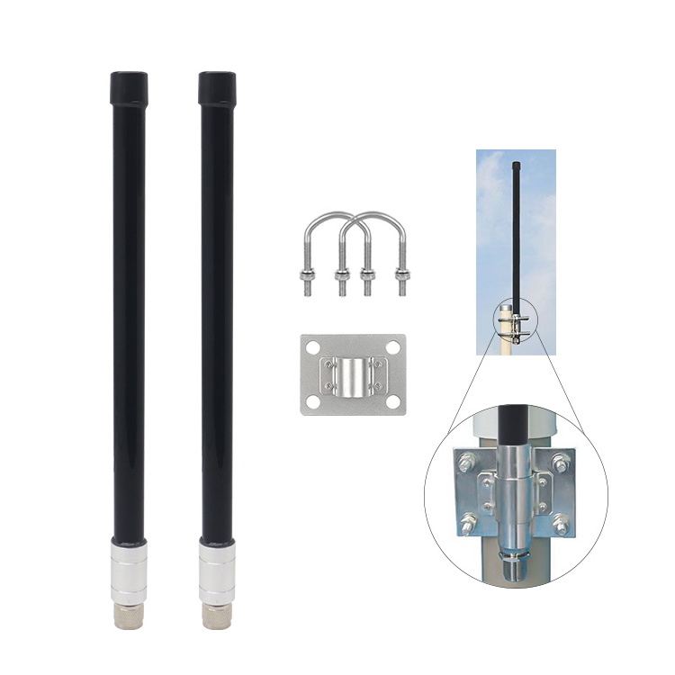 Mnidirectional fiberglass fiber wifi outdoor antenna 5dbi 470MHZ waterproof antenna