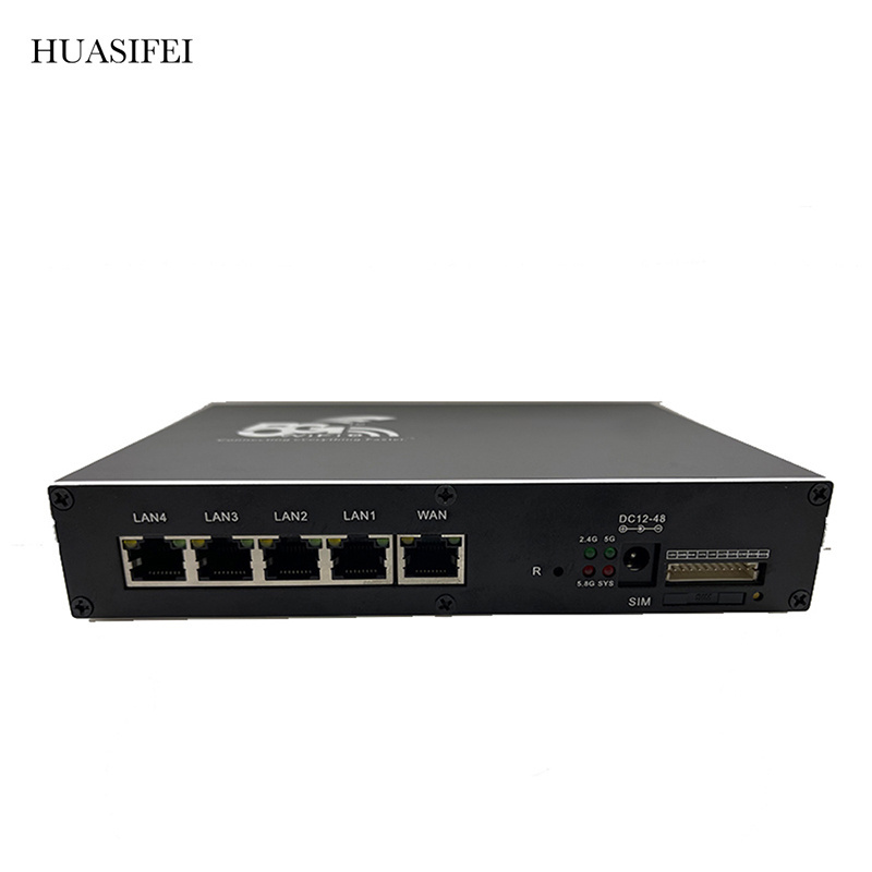 HUASIFEI WiFi 6 802.11AX AX1800 5G Industrial Wifi Router Wireless IPQ6000 Chipset Gigabit LAN WAN Mesh Wi-Fi Hotspot SIM Card