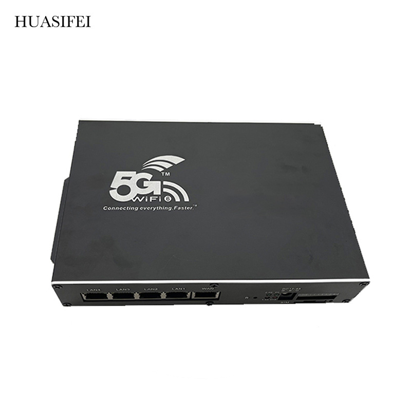 HUASIFEI WiFi 6 802.11AX AX1800 5G Industrial Wifi Router Wireless IPQ6000 Chipset Gigabit LAN WAN Mesh Wi-Fi Hotspot SIM Card