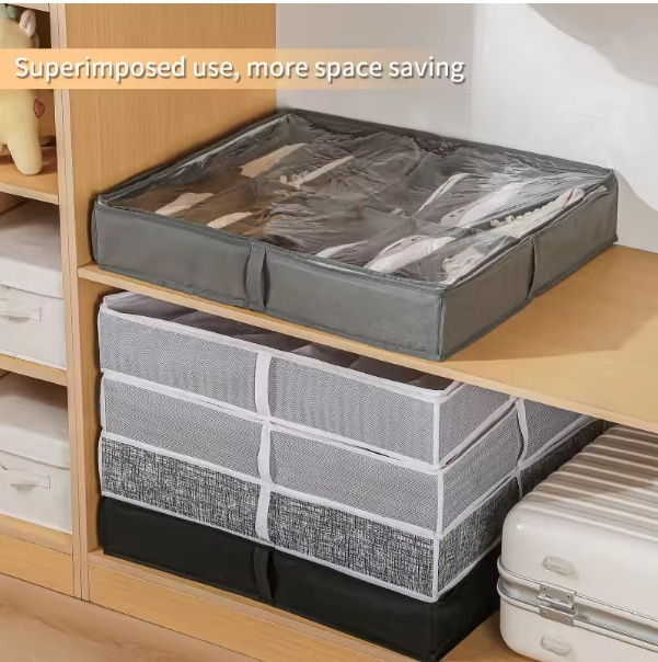 Hot Sale Under Bed Shoe Organizer Efficient Bin for Storing Shoes Space-saving shoe organizer