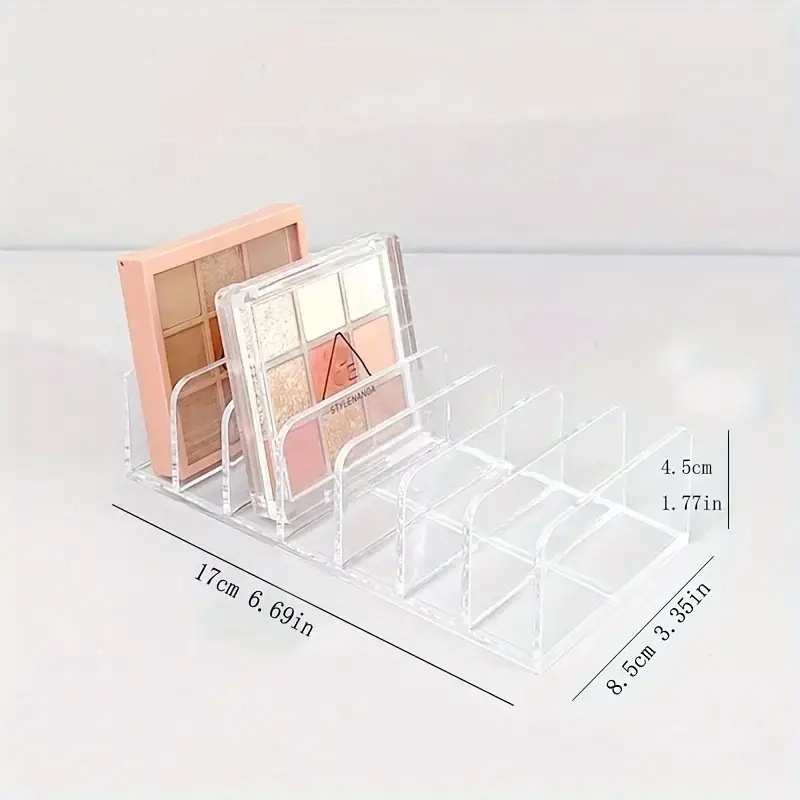 Clear cosmetics storage acrylic shelf dividers desktop drawer for makeup office