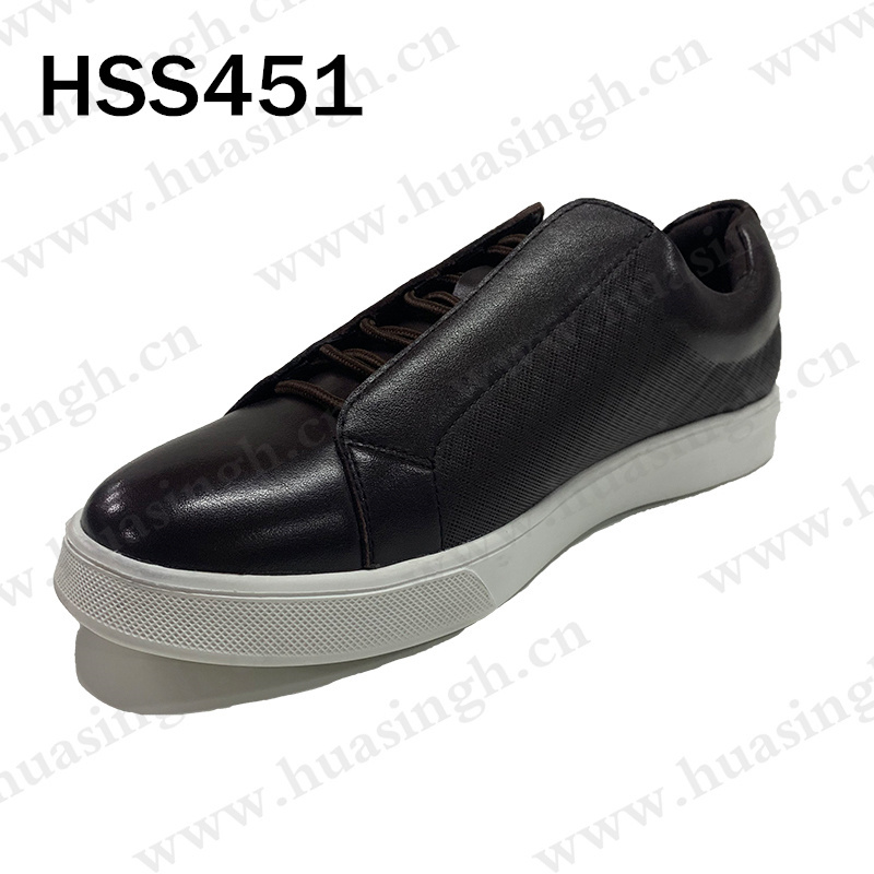 ZH,brown color natural cow leather upper fashion sport shoes abrasion resistant rubber outsole anti-slip jogger shoes HSS451