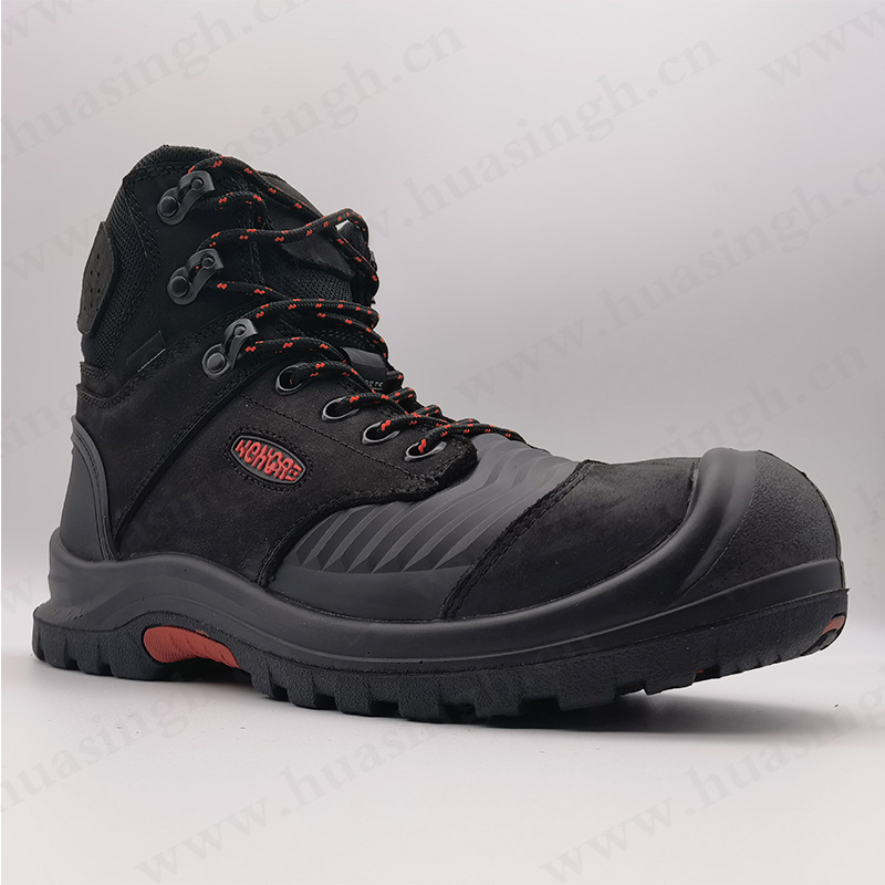 YWQ,CE authentication fiberglass toe insert safety shoes acid&alkali resistant work boots for men HSB285