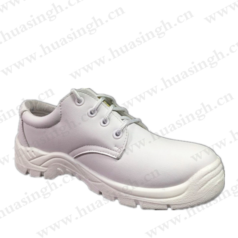 YWQ,low-cut leather lining anti-static white safety shoes cleanroom anti-stain skidproof lace-up work boots HSW021