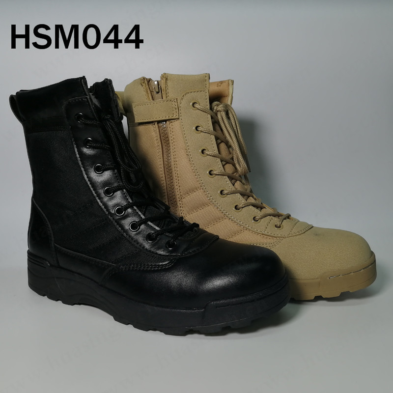 XC, Anti-shock EVA+rubber sole USMC training combat boots 6 inch black strong style men uniform boots HSM044