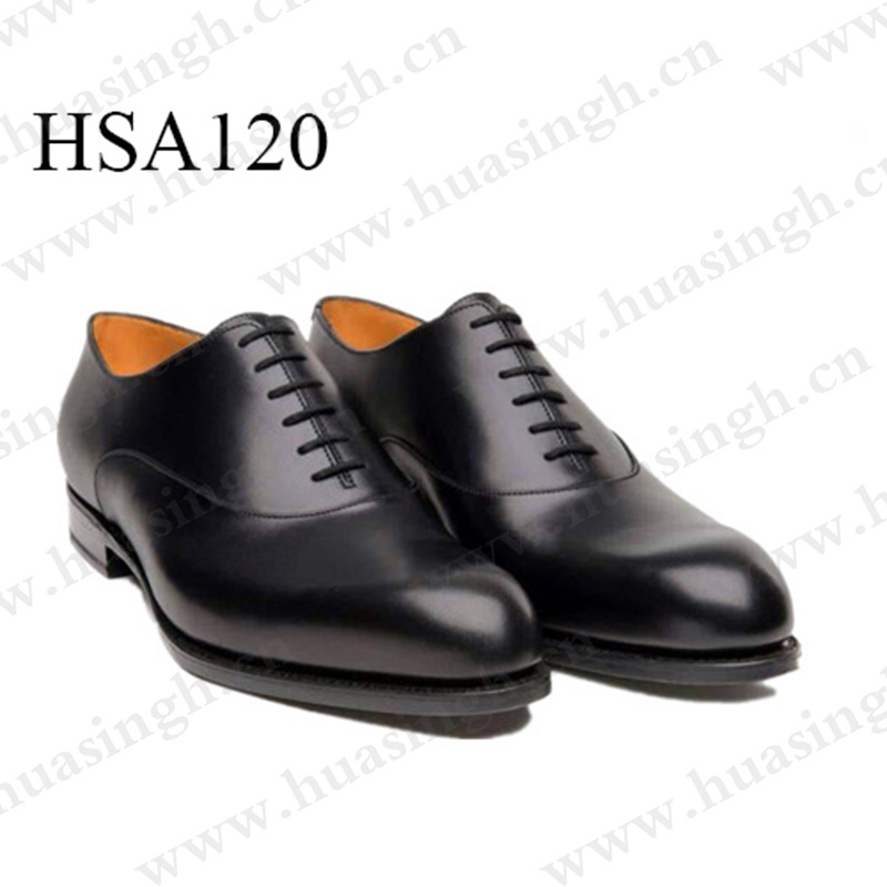 ZH, formal social men matte leather black dress shoes hotel waiter lace-up sharp toe uniform shoes HSA120