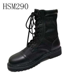 ZH, new double joints combat leather nylon fabric upper tactical boots hiking boots HSM290