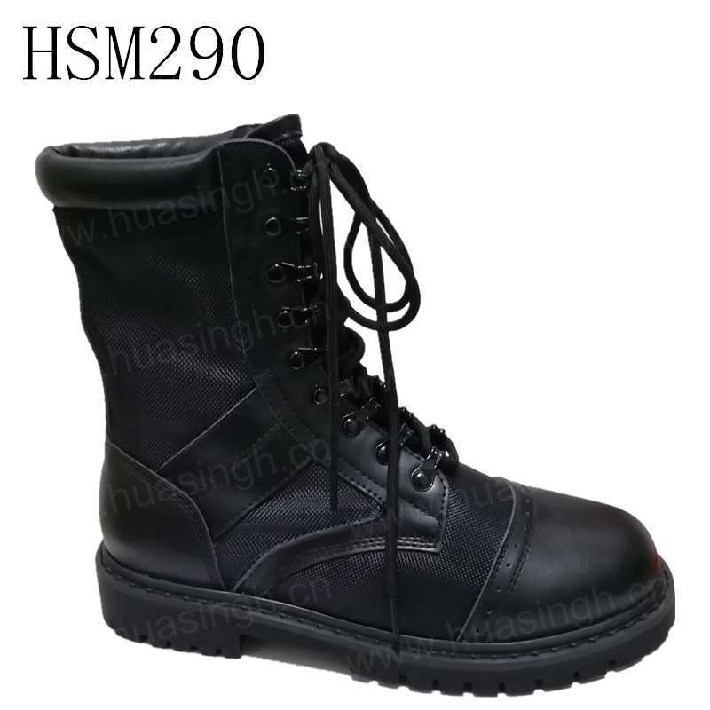 ZH, new double joints combat leather nylon fabric upper tactical boots hiking boots HSM290