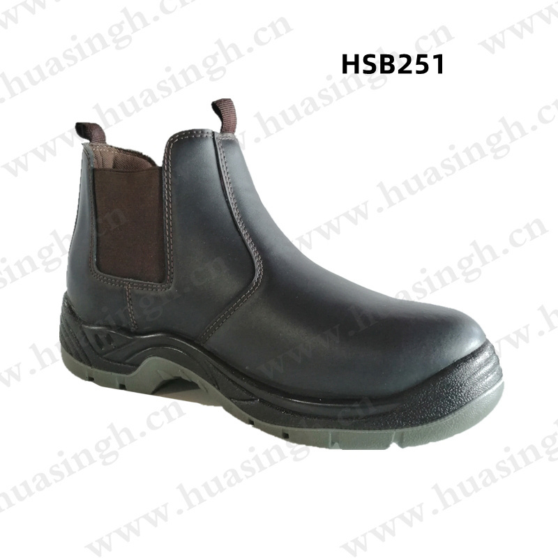 LXG,factory cheap price pull-on style anti-puncture safety boots Ireland popular crazy horse leather work boots HSB261