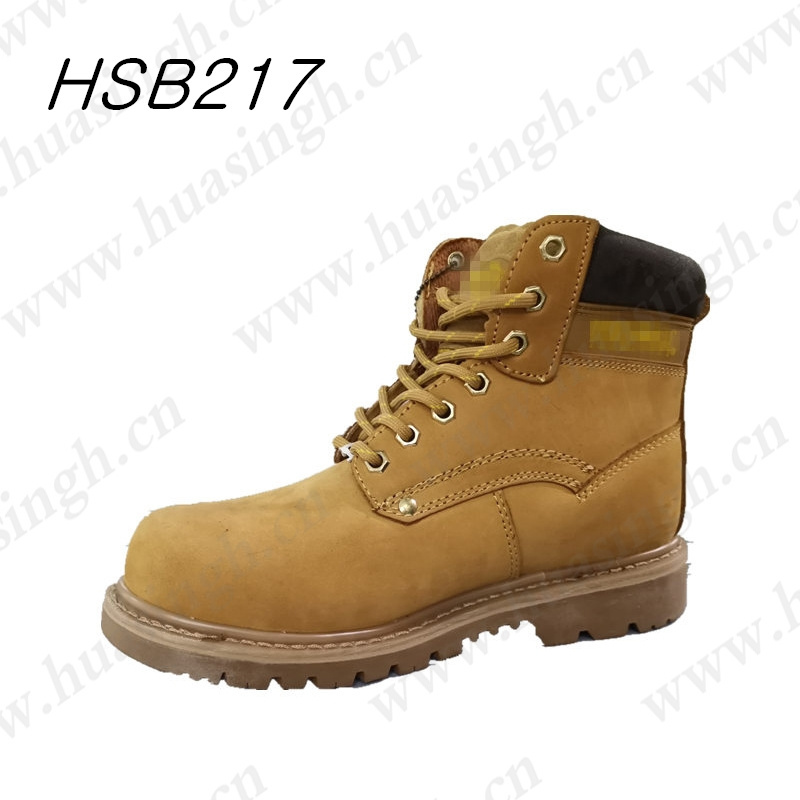 YYN,honey leather USA and Europe favored Goodyear welt rubber sole worker security boots in factory HSB217