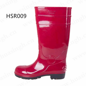 ZH, anti-puncture steel toe insert pink color rain boots for sale waterproof acid proof outdoor worker safety boots shoes HSR009