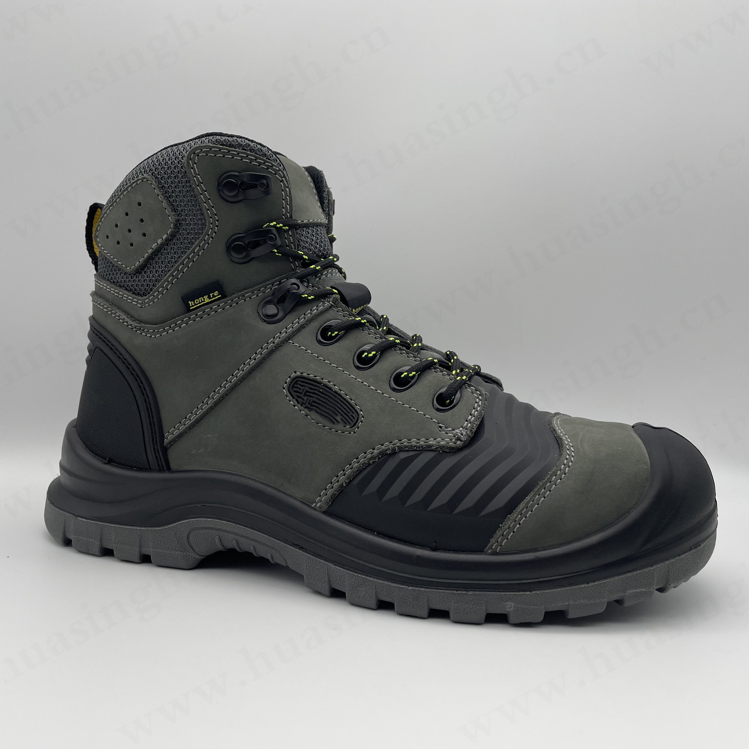 LXG,top-level nubuck leather+TPU upper strong safety boots mining line industrial support system design safety shoes HSB284