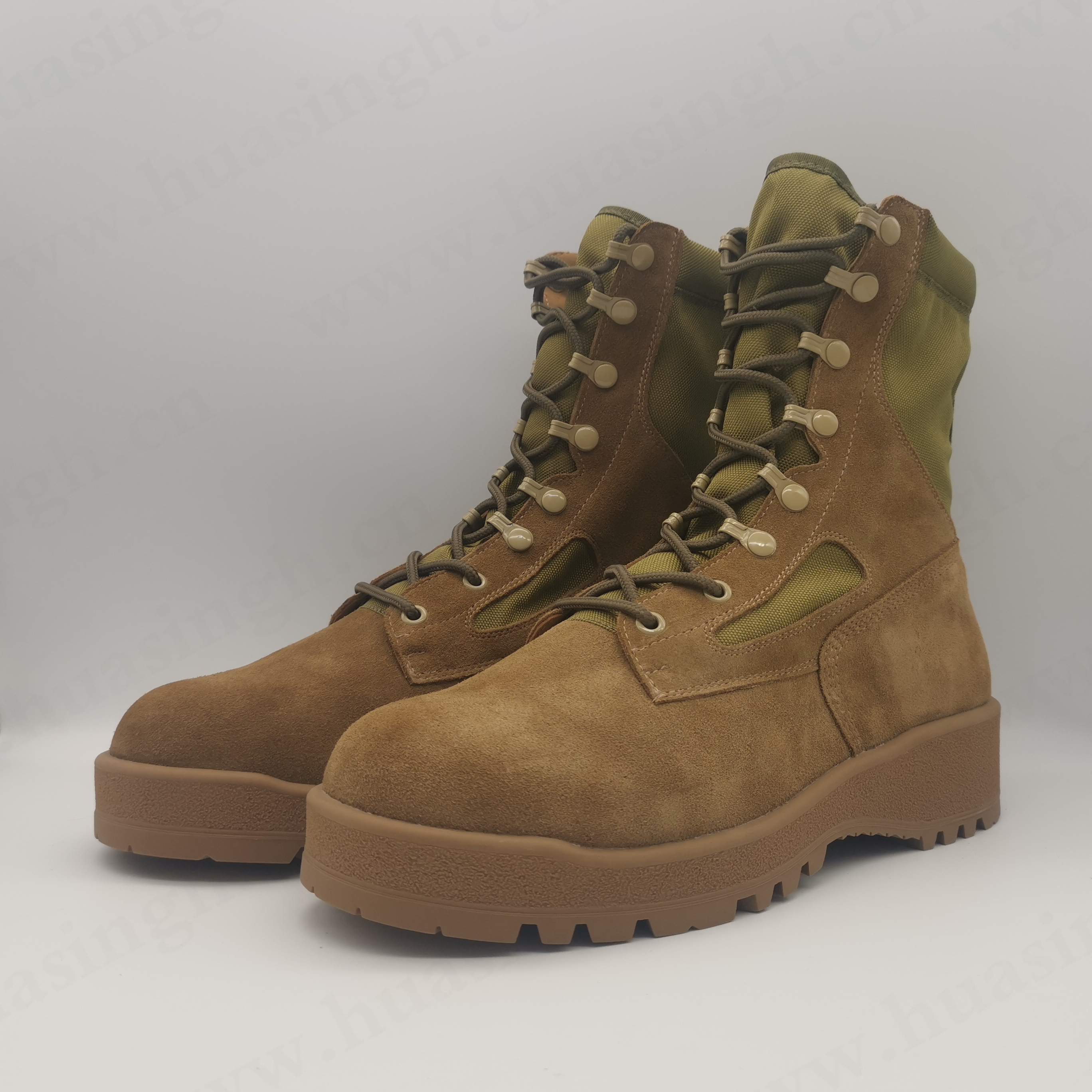 LXG,natural suede leather Belleville combat boots shockproof rubber outsole tactical boots HSM056