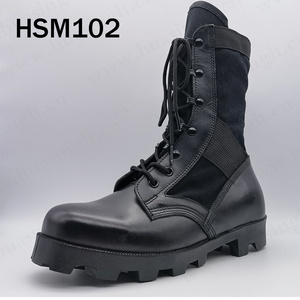 XC,Wellco brand original quality tactical combat black jungle boots with aging resistant RUBBER outsole HSM102