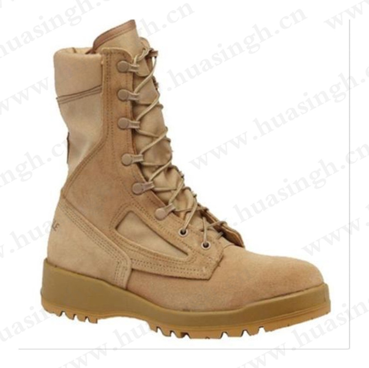 WCY, popular hot weather anti-slip coyote Belleville boots 8 inch waterproof desert storm combat tactical boots HSM056