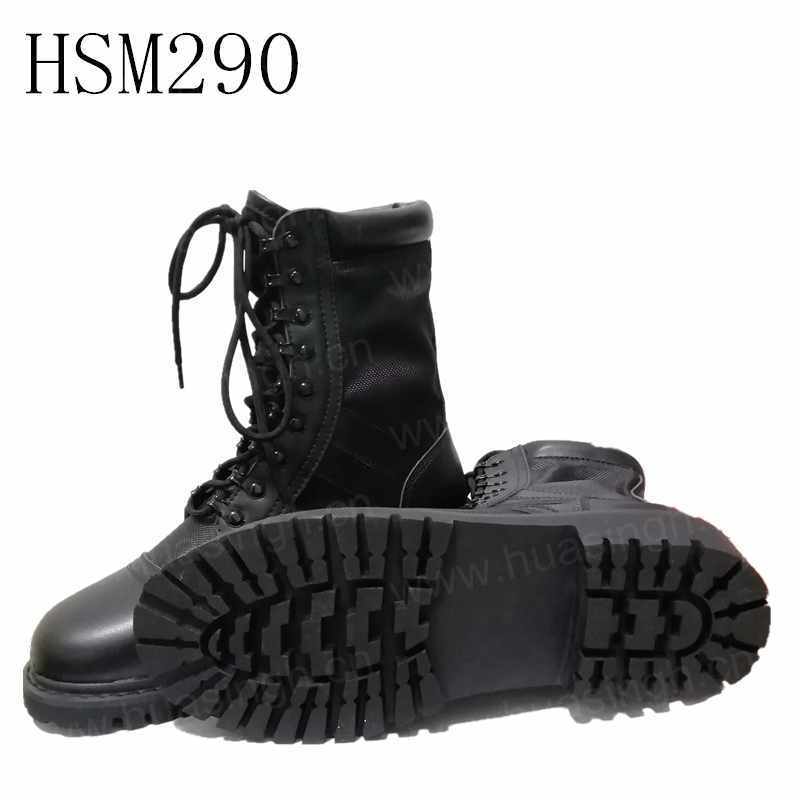 ZH, new double joints combat leather nylon fabric upper tactical boots hiking boots HSM290