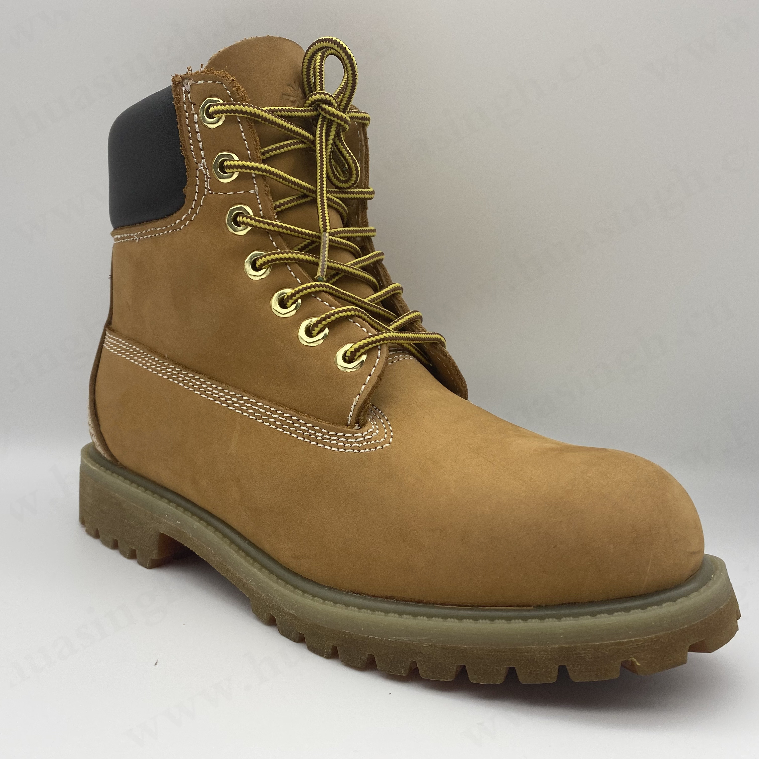 YWQ,mining worker nubuck leather male safety boots construction S3 standard Goodyear rubber outsole work boots HSB217